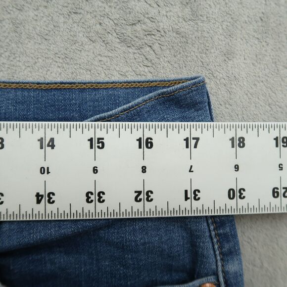 Levi's Jeans Women's Size 32 Blue Mid-Rise Boyfriend 26.5" Inseam Distressed - Picture 3 of 16